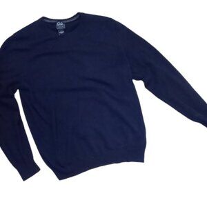 🏖️  Pima Cotton Jos.A Bank Sweater V Neck Size Large